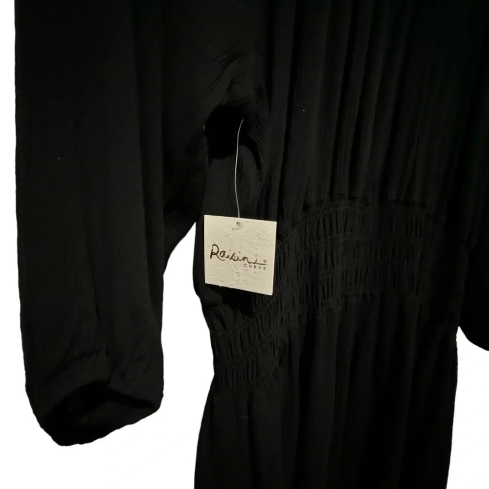 Raisins Curve Trendy Plus Size Maui Dress Cover-Up Size‎ 2X Color Black